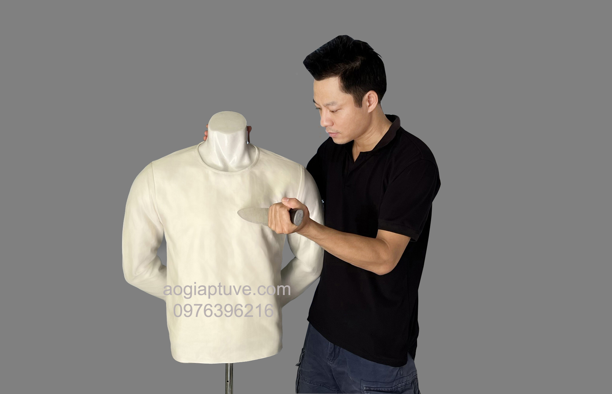 Áo giáo tự vệ | Chaleco anticuchillos (tela de manga larga) Chaleco anticuchillos (tela de manga larga) - Imagen 4