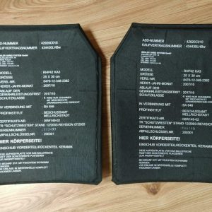 Tấm giáp chống đạn cấp độ 4 hãng Mehler- Đức